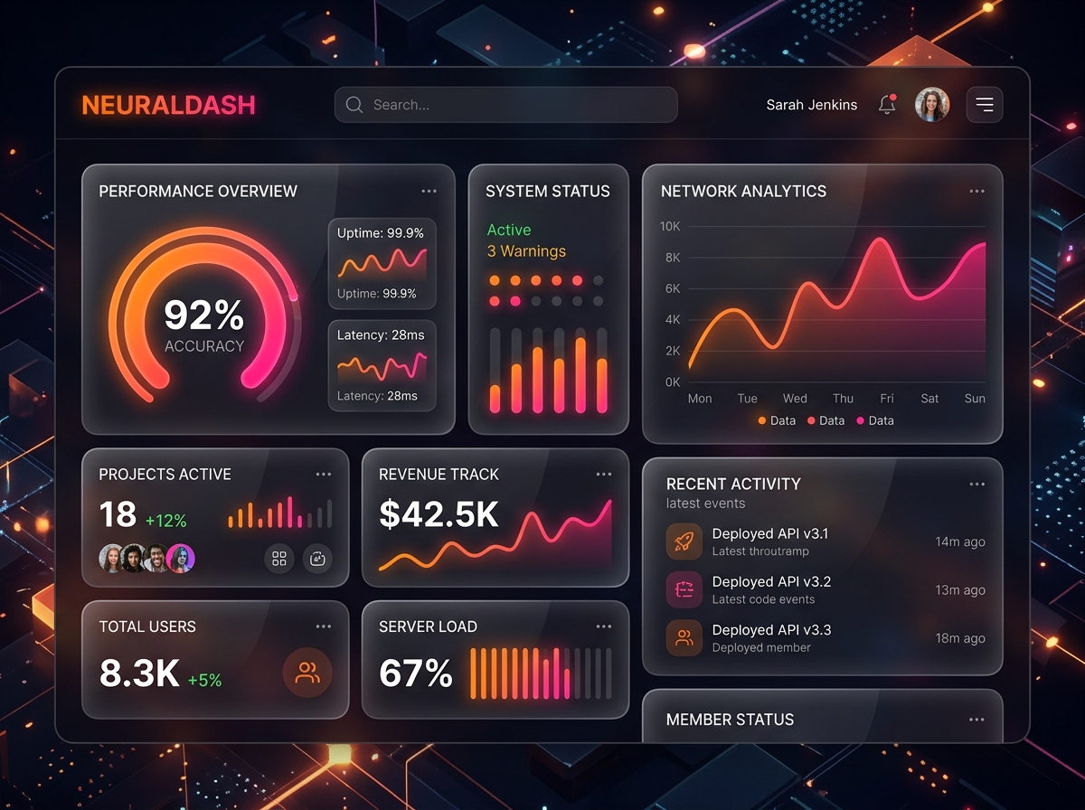 NeuralDash Enterprise Operations Platform Dashboard